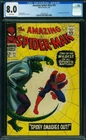AMAZING SPIDER-MAN #45 (THE LIZARD) 1967 CGC 8.0 WHITE PAGES