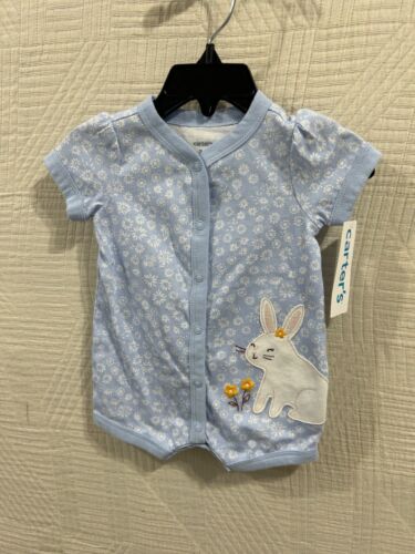 Carters Bebé Niña Conejito Tejido Corto Conjunto Nuevo Con Etiquetas - Imagen 2 de 5