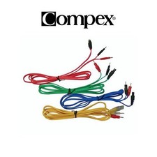 COMPEX Set di 4 cavi a filo 6P PIN per ENERGY, BODY, FITNESS e BODYFIT 601150