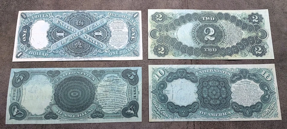 Reprint on paper with W/M United States banknotes 1878 y. FREE SHIPPING! - Image 4 of 4