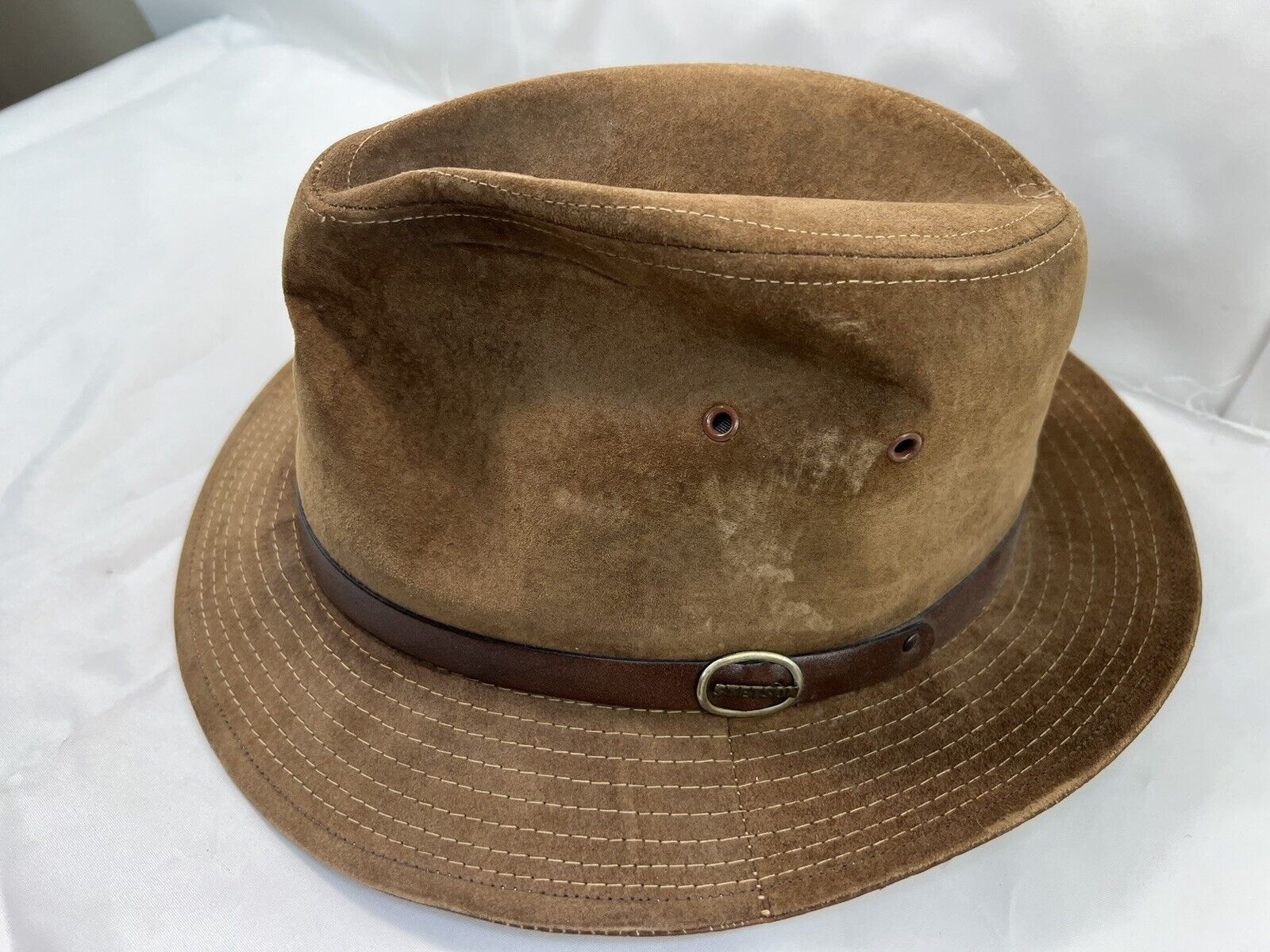Vintage Stetson Cowboy Western Hat  Felt Brown Ge… - image 3