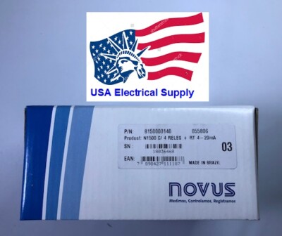 8150000140  NOVUS N1500 Universal Indicator, 4 Relays + RT 4-20 mA,