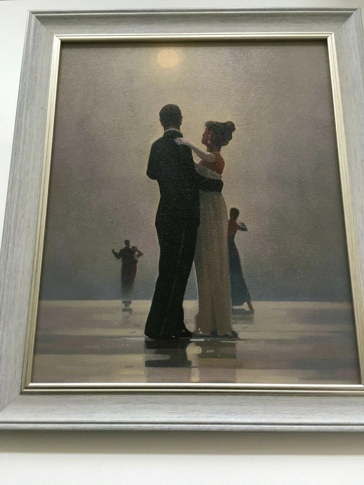 Dance Me to the End of Love Jack Vettriano Enmarcado Lona Estampado 51cm x 43cm Gris Foto 3 de 4