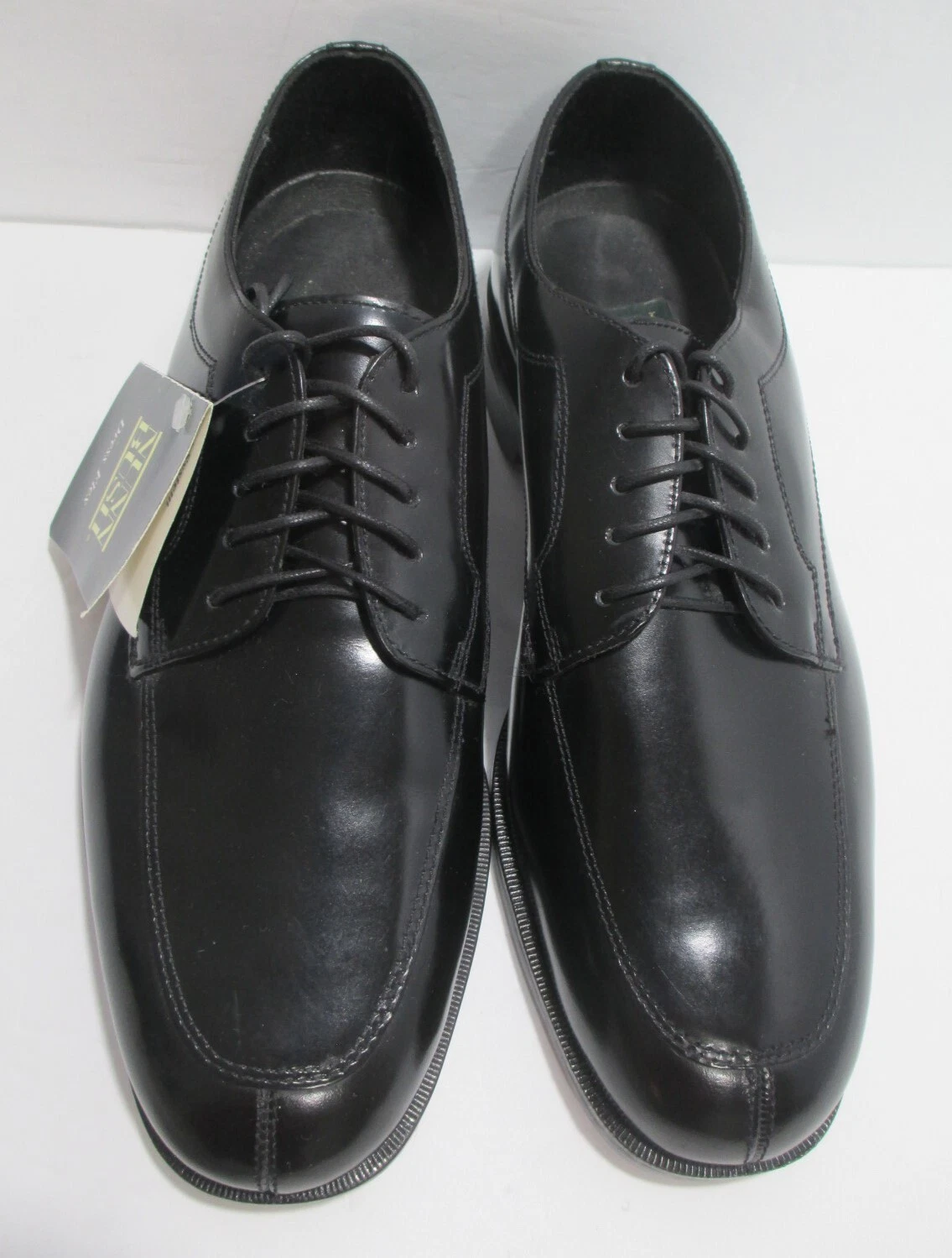 JORDAN Scarpe Oxford Nunn Bush uomo 8 5M nere in pelle verniciata nuove con etichette