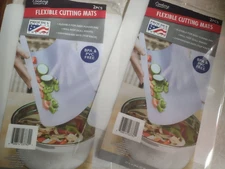 NIP,   4  Flexible Plastic Chopping Cutting Boards Sheets Mats  Dishwasher Safe