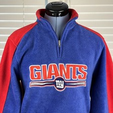 New York Giants 1/4 Zip Pullover Youth Size Large 14/16 NFL Team Apparel Reebok