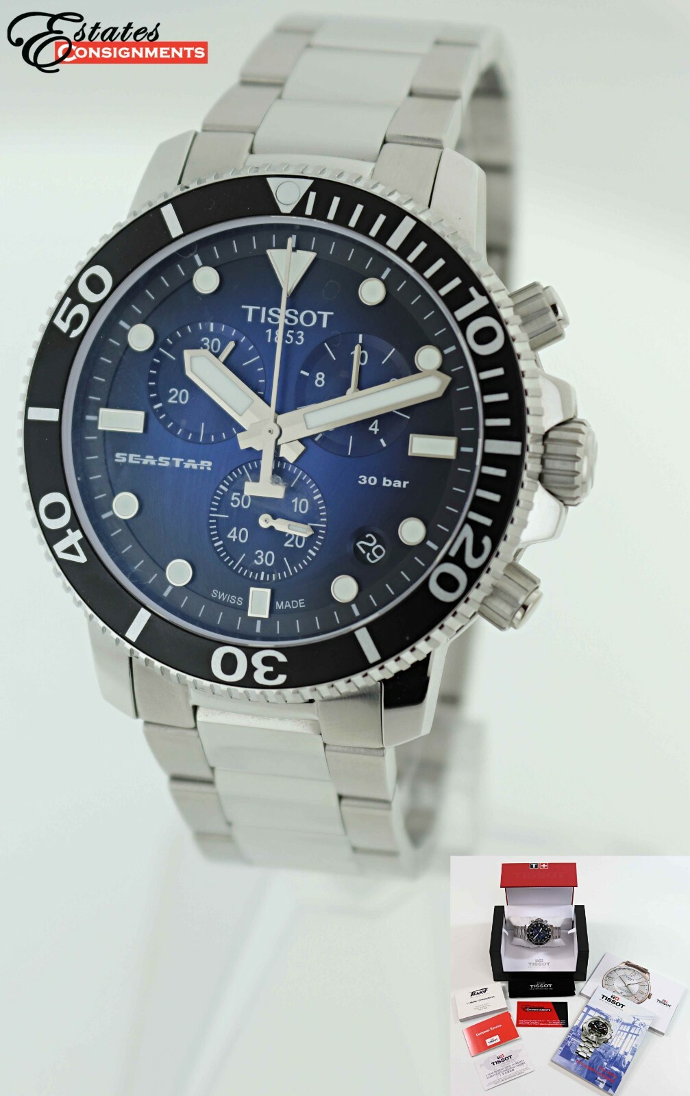 Tissot Seastar 1000 Blue Gradient Men's Watch - T120.417.11.041.01 for sale  online | eBay