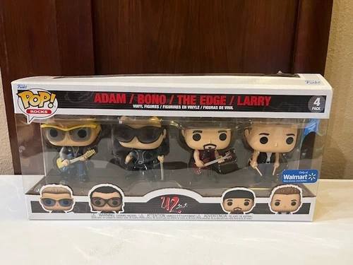 Funko Pop! U2 Zoo TV 4-Pack (Adam/Bono/The Edge/Larry) -Damaged Box