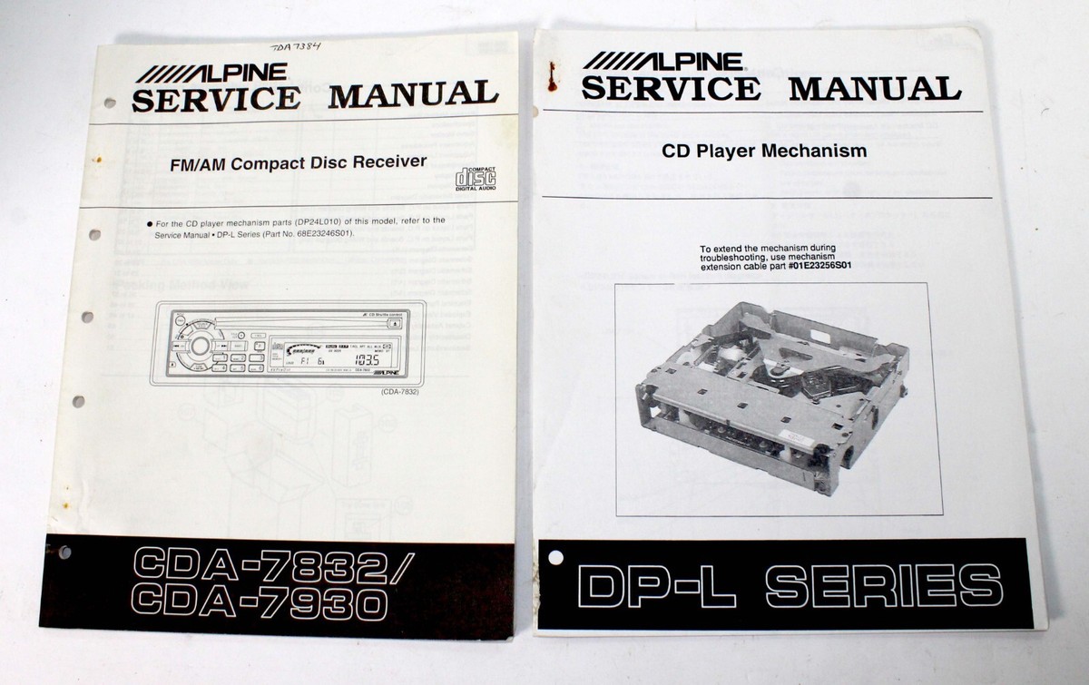 ALPINE CDA-7832, 7930 FM/AM COMPACT DISC RECEIVER SERVICE MANUAL w