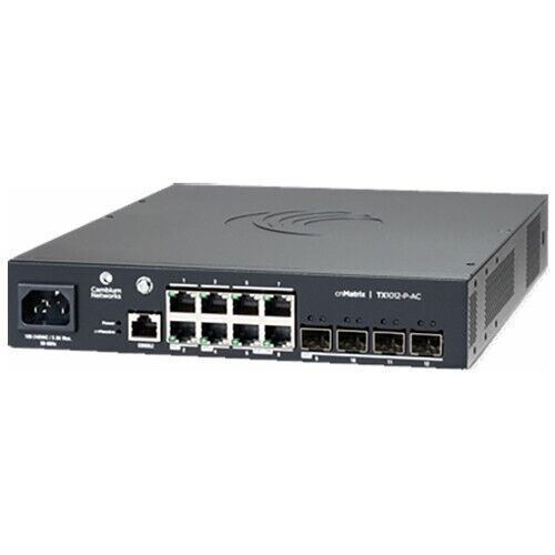 Cambium Networks MXTX1012GXPF01 cnMatrix TX1012-P-AC 8 PoE+ enabled ports Switch - Picture 2 of 2