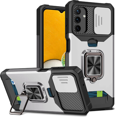 For Xiaomi Redmi Note 12S 12 11 POCO X5 Pro Card Holder Shockproof Case Cover