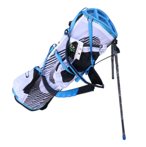 NWT Oakley Factory Lite Stand Carry Backpack Golf Bag White Blue Light Weight