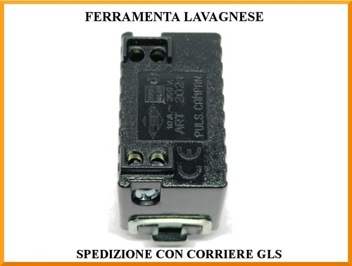 Pulsante unipolare tipo campanello compatibile Bticino linea Magic 10A 250 V - Foto 2 di 2