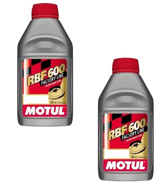 2x MOTUL RBF 600 Factory Line Racing Brake Clutch Fluid 500ml 100