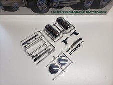 Tamiya Globe Liner Fuel Tank With Steps Mounts 1/14 Semi King Grand Hauler