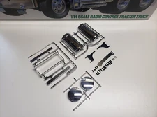 Tamiya Globe Liner Fuel Tank With Steps Mounts 1/14 Semi King Grand Hauler 