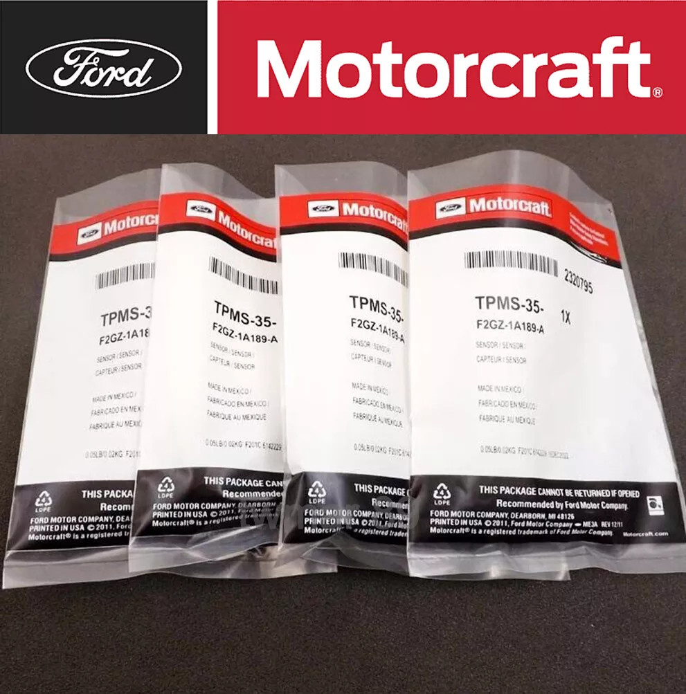 New Ford Motorcraft TPMS Sensors F-150 Explorer 4-Pack F2GZ-1A189-A