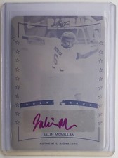 2014 Leaf Perfect Game Black Plate Jalin McMillan Autograph Rookie Auto 1/1