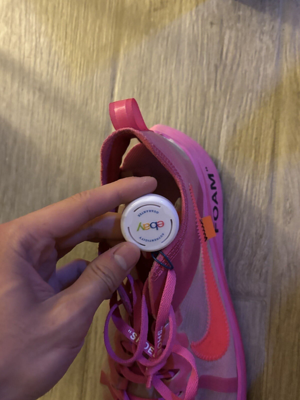 OFF WHITE X NIKE Taglia 10 Nike Off White x Zoom Fly SP rosa tulipano