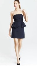 MARC By MARC JACOBS Normandy Blue Strapless Peplum Party Dress Sz 6 Retail $358