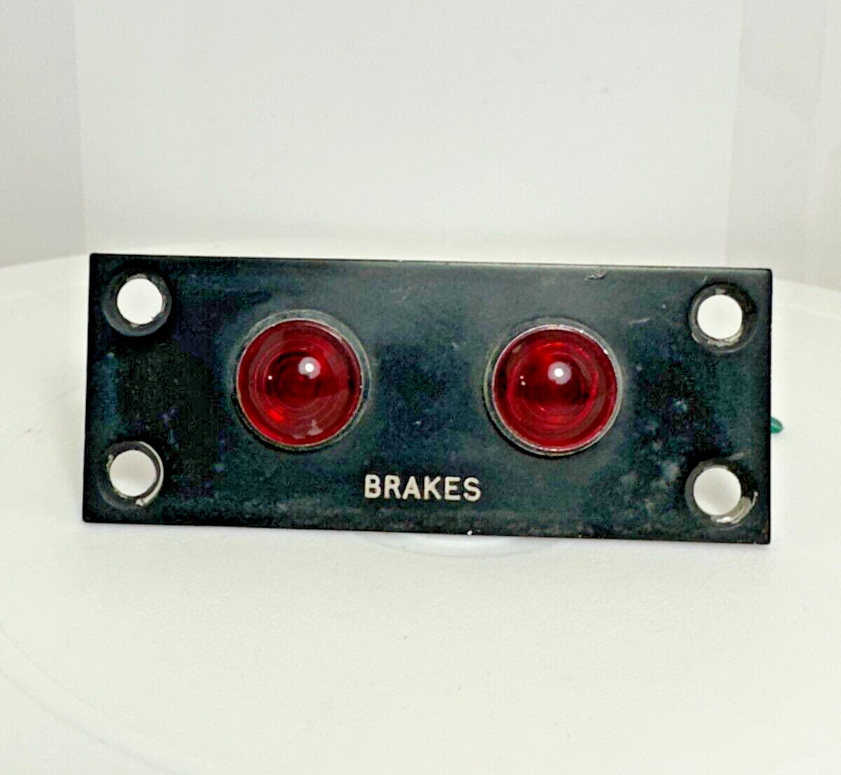 Vintage Rolls Royce Brakes Flush Mount Red Bulb Display Light Indicator