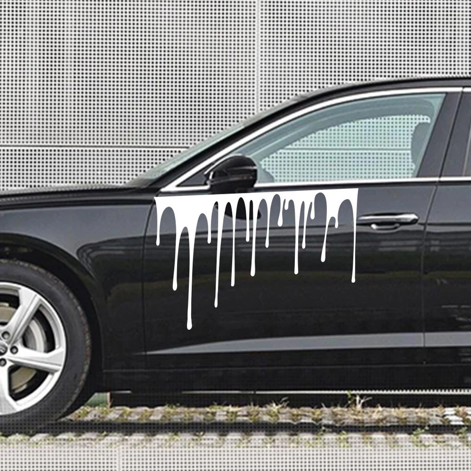 Car Body Side Door Decoration Stickers White Terror Blood Graphics Vinyl Decals - Image 4 of 4