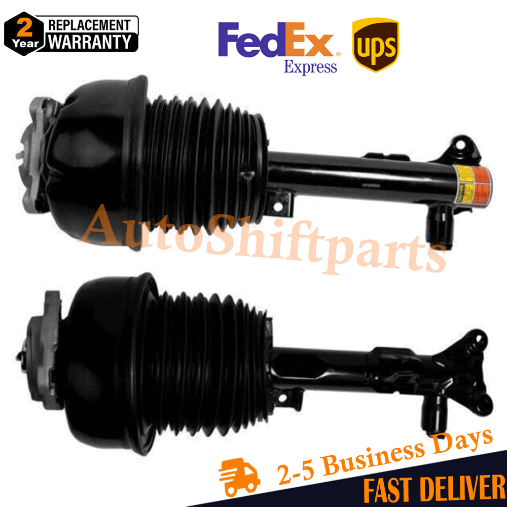 Pair Front Air Suspension Shock Struts Mercedes W218 CLS400 CLS550 RWD 12-18 218