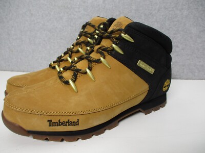 Timberland Euro Sprint Mid Hiker Wheat Nubuck Boots Mens Sz 10 M