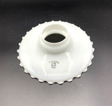 Abat jour vintage en opaline blanche schott & Gen