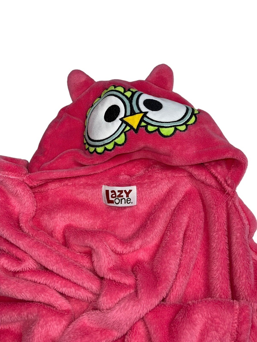 Lazy One Owl Animal Blanket Hoodie Kids Wearable Warm Hood Snuggle Blankie