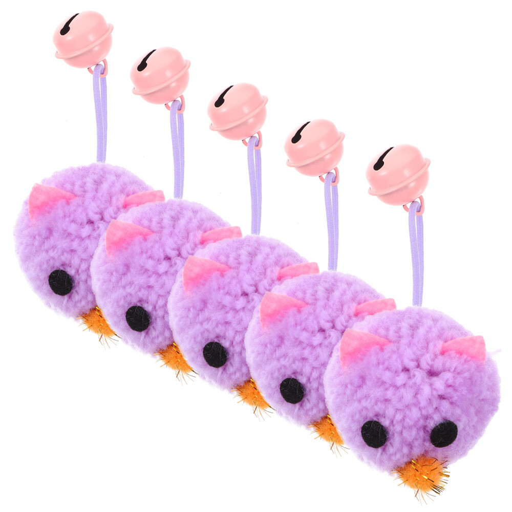 5Pcs Cat Toys Mouse Pet Mouse Toys Pet Antiboring Toys Mice Shaped Cat