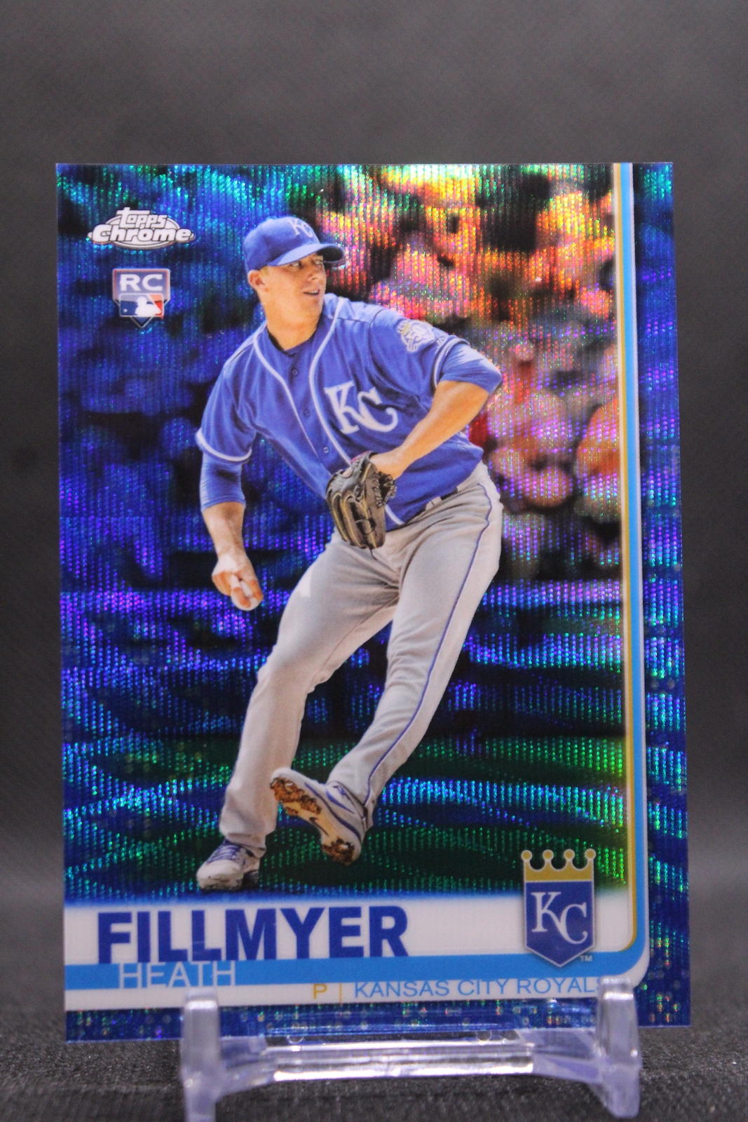 Heath Fillmyer #97 2019 Topps Chrome Blue Wave Refractor SN/75