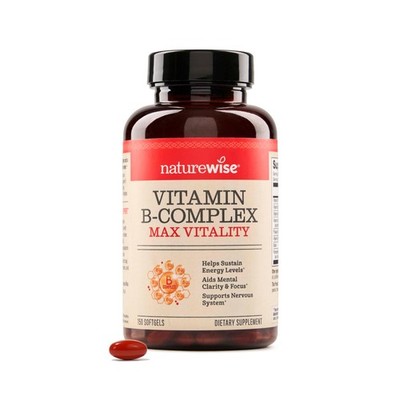 NatureWise Vitamin B Complex for Women and Men - 150 Count (Pack of 1), Red