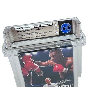 NES Mike Tyson&rsquo;s Punch Out WATA 6.5 CIB Rare White Bullets Complete In Box Game