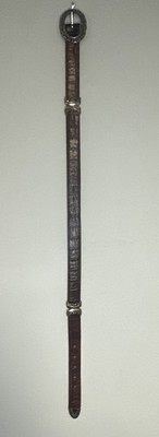 Brighton Croc Embossed Leather Belt Women's Reversible Black Change Brown Medium