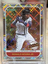 2021 Donruss Ronald Acuna Jr. Highlights Diamond #HI8 Atlanta Braves