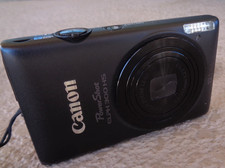 CANON POWERSHOT ELPH 300 HS 12.1MP BLACK DIGITAL CAMERA WITH ACCESSORIES TESTED
