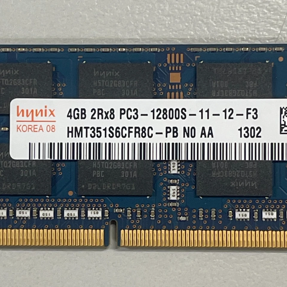 SK Hynix 4GB DDR3 RAM PC3-12800 1600MHz non-ECC Unbuffered CL11 HMT351S6CFR8C-PB - Image 3 of 4