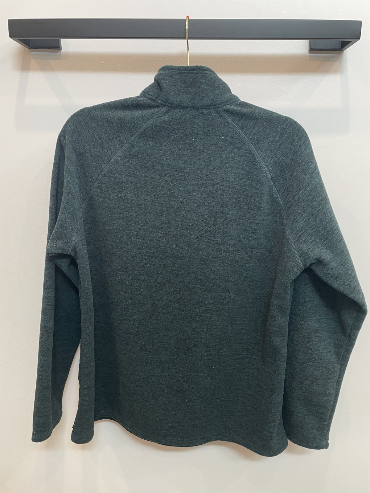 Eddie Bauer Fleece 1/4 Zip Pullover Women L Blue Green Hiking Outdoor Casual thumbnail 2