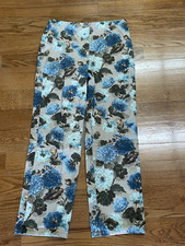 Vintage Susan Bristol Floral Pants Size 14 - Made in Hong Kong