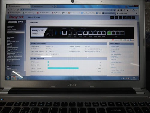 Draytek Vigor Router 3910 Multi Wan Security Router 2 X 2.5GB ports + 2 X SFP+