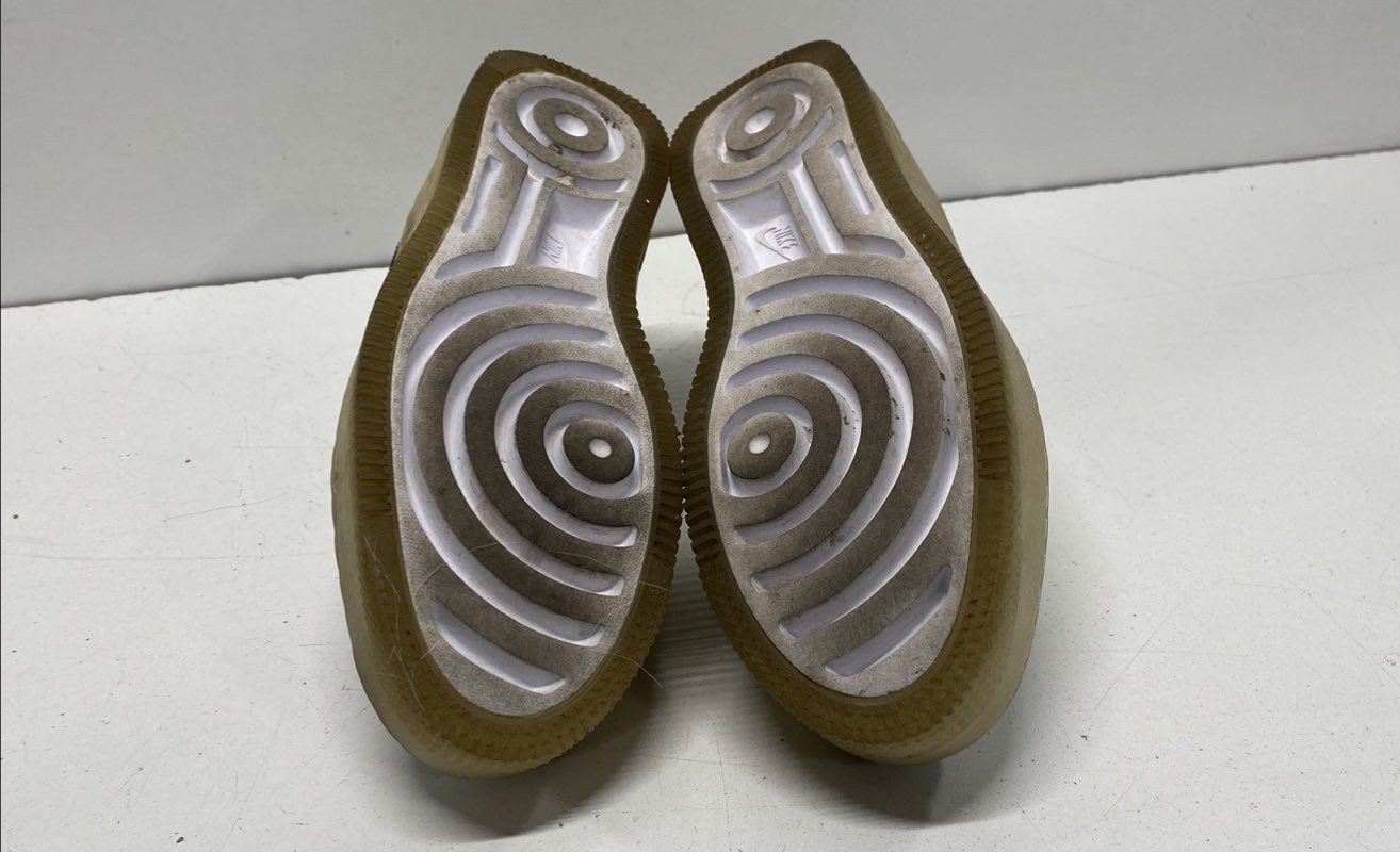 Nike White/blue Solid Platform Sneakers Women Siz… - image 7