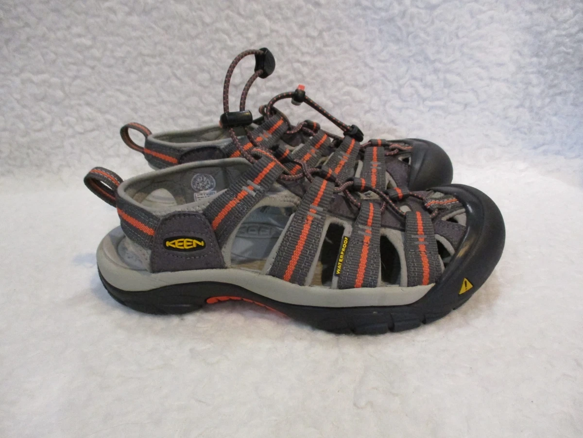 KEEN Men’s closed toe waterproof hiking sports sandals sz 10.5 grey/orange Amazon.com | KEEN Men main image 2