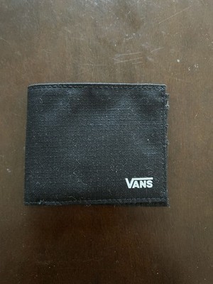 Vans Lightweight Bifold Wallet Black Nylon Cordura Fabric Brand New