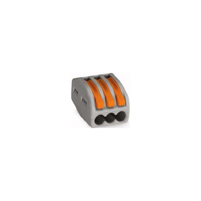 WAGO GmbH& Co. KG Verbindungsklemme 3x0,08-4qmm gr 222-413 50 Stk
