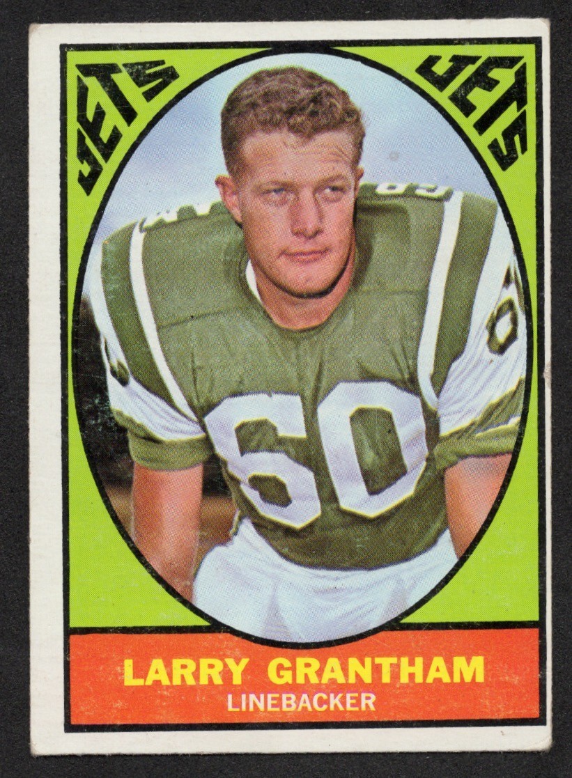 Larry Grantham #93 (Football Cards 1967 Topps) — is it worth grading?