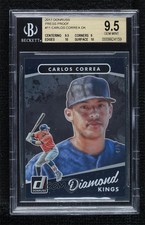 2017 Donruss Diamond Kings Press Proof 4/5 Carlos Correa BGS 9.5 GEM MINT un2