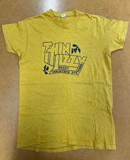 Vintage Very Rare Thin Lizzy Xmas Concerts T Shirt Dec 17th 1981 Tour Yellow