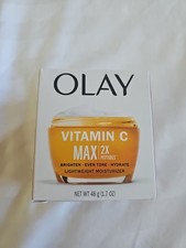 Olay Vitamin C Max 2X Peptides Lightweight Face Moisturizer 1.7oz New In Box