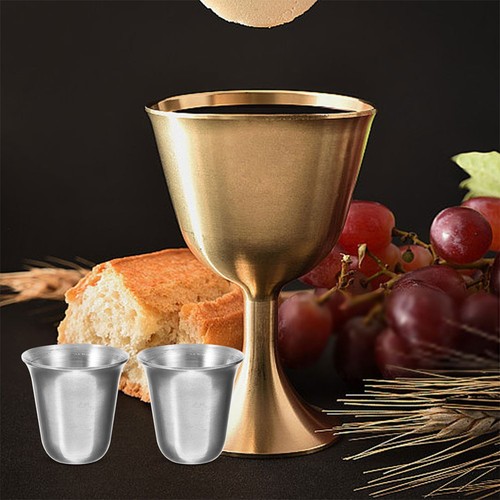 Taza de comunión de metal de viaje de 6 piezas de acero inoxidable - Imagen 7 de 12